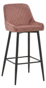 Scaun Bar Drocs Catifea Roz