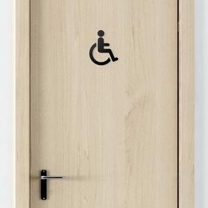 DUBLEZ | Semn indicator din lemn pentru ușă - Persoane cu dizabilități
