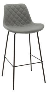 Scaun Bar Fergy Piele Ecologica Gri Antracit