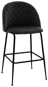Scaun Bar Kimbro Catifea Negru