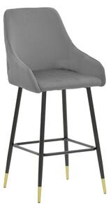 Scaun Bar Lillys Catifea Gri