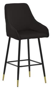 Scaun Bar Lillys Catifea Negru