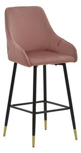 Scaun Bar Lillys Catifea Roz
