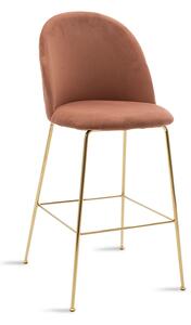 Scaun Bar Rommie Catifea Roz
