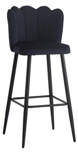 Scaun Bar Vligo Catifea Negru
