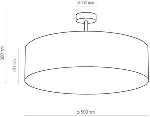 TK Lighting Rondo lampă de tavan 4x15 W alb-negru 4245