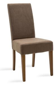 Scaun Bucatarie/Dining Digit Textil Maro Picioare Nuc