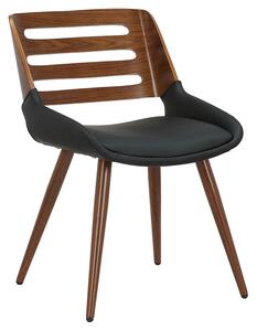 Scaun Bucatarie/Dining Brokie Piele Ecologica Negru