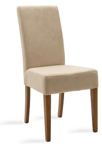 Scaun Bucatarie/Dining Digit Textil Bej Inchis Picioare Nuc