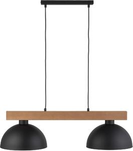 TK Lighting Oslo lampă suspendată 2x15 W negru 4711