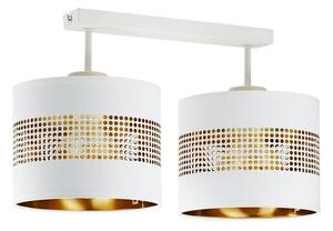 TK Lighting Tago lampă de tavan 2x15 W alb-auriu 3223