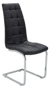 Scaun Bucatarie/Dining Frankos Piele Ecologica Negru