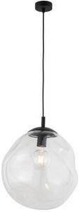 TK Lighting Sol lampă suspendată 1x15 W negru-transparent 4262