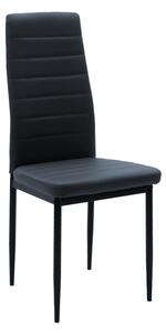 Scaun Bucatarie/Dining Kleo 2 Piele Ecologica Gri Antracit