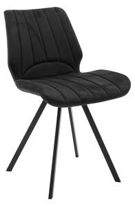 Scaun Bucatarie/Dining Sabatra Catifea Negru