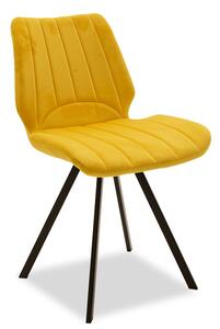 Scaun Bucatarie/Dining Sabatra Catifea Galben