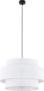 TK Lighting Calisto lampă suspendată 1x15 W alb-negru 5095