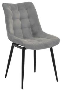 Scaun Bucatarie/Dining Vaskos Catifea Gri