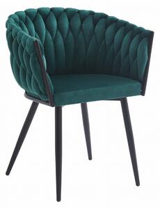 Scaun Dining Tip Fololiu Mira Catifea Verde