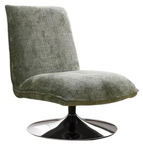 Scaun Rotativ Raymon Textil Verde , Baza Metalica Crom