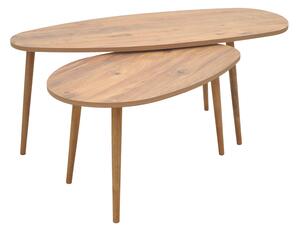Set 2 Masute Cafea Monnart Nuc
