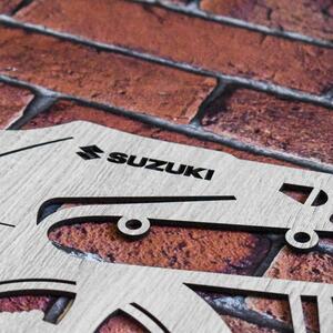 DUBLEZ | Motocicletă din lemn pentru perete - Suzuki V-Strom