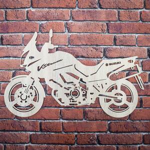 DUBLEZ | Motocicletă din lemn pentru perete - Suzuki V-Strom