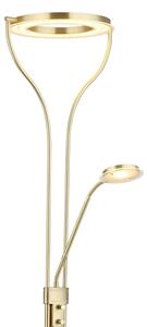 Globo 59038MD - Lampă de podea LED dimabilă EBRO 20W/230V + 4W 3000K alamă