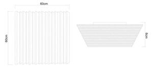 Globo 67347D3CCT - Plafonieră LED reglabilă HAYDEN 40W/230V 60x60 cm+telecomandă