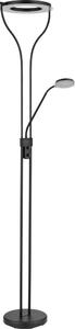 Globo 59038SD - Lampă de podea LED dimabilă EBRO 20W/230V + 4W 3000K neagră