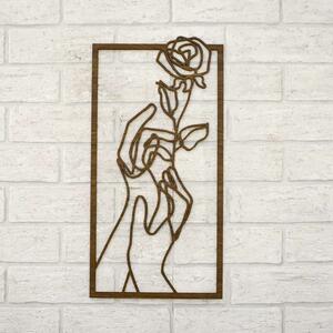 DUBLEZ | Tablou elegant din lemn - Trandafir