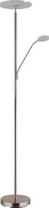 Globo 59093N - Lampă de podea cu LED dimabilă STANFORD 28W/230V + 5W 3000K crom lucios