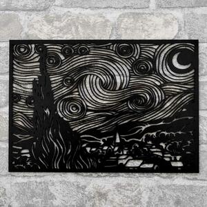 DUBLEZ | Tablou din lemn Vincent van Gogh - Noaptea înstelată