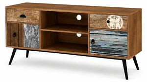 Comoda TV MEZO, multicolor, PAL/otel, 120x39x60 cm