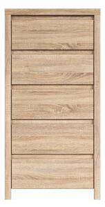 Comoda KASPIAN KOM5S, stejar sonoma, PAL, 56x41x113 cm