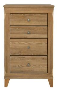 Comoda BERGEN KOM4S, stejar auriu, PAL, 72x47x116 cm