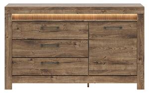 Comoda TORIN, stejar, 157x45x93 cm