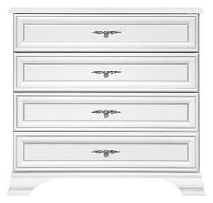 Comoda cu sertare mari IDENTO, alb, PAL, 95x45x90 cm