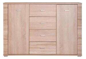 Comoda GRAND tip 9, PAL, stejar sonoma, 140x39x96 cm