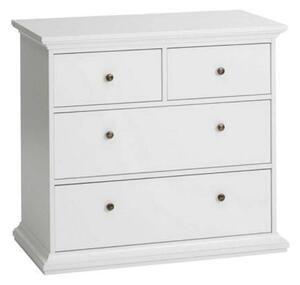 Comoda PARIS, alb, PAL infoliat, 96x49x87 cm