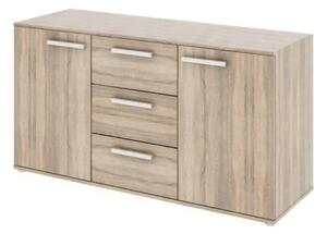 Comoda DUNAJ TYPE 11, stejar sonoma, DTD laminat, 135x47x73 cm