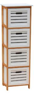 Comoda TALAS, alb/stejar natural, 32x30x109 cm