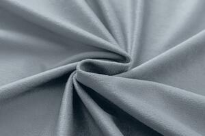 2x draperie opaca gri-albastru VELVET 140x250 cm