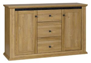 Comoda LEON MZ11, stejar grand, DTD laminat, 140x45x87 cm