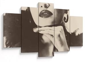 Tablou - Vintage, poza unei femei (150x105 cm)