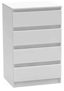 Comoda HANY NEW 014, alb, PAL laminat, 60x49x95 cm