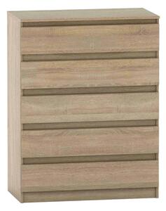 Comoda HANY NEW 005, stejar sonoma, PAL laminat, 90x49x117 cm