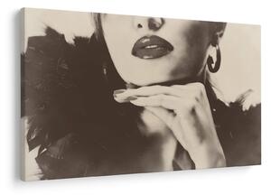 Tablou - Vintage, poza unei femei (90x60 cm)