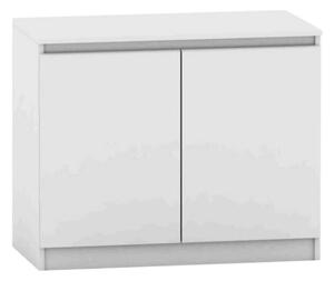 Comoda HANY NEW 008, alb, DTD laminat, 90x49x74 cm