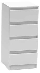 Comoda HANY NEW 009, alb, PAL laminat, 45x49x95 cm